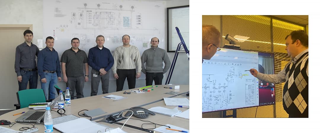 Group of engineers